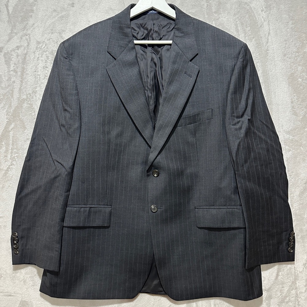 Lauren Ralph Lauren Mens 44S Gray Pinstripe Wool Suit Jacket Blazer Canada